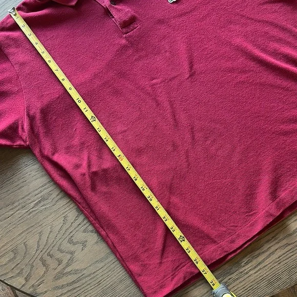 Lacoste Maroon Polo Shirt Classic Design Size 8 ‘80’s Preppy Vintage - Picture 5 of 6